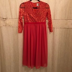 NWT ASOS Maternity Coral Dress
